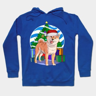 Shiba Inu Dog Cute Santa Christmas Gift Hoodie